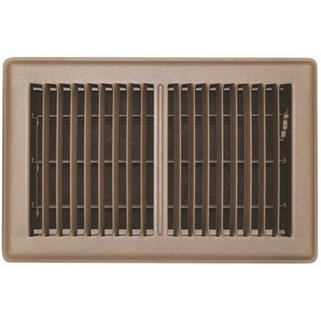 TRUEaire Mobile Home Floor Register – 4x10, Brown (6-Pack)